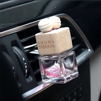 perfume diffuser empty bottle automobile air conditioner perfume clip car decor white