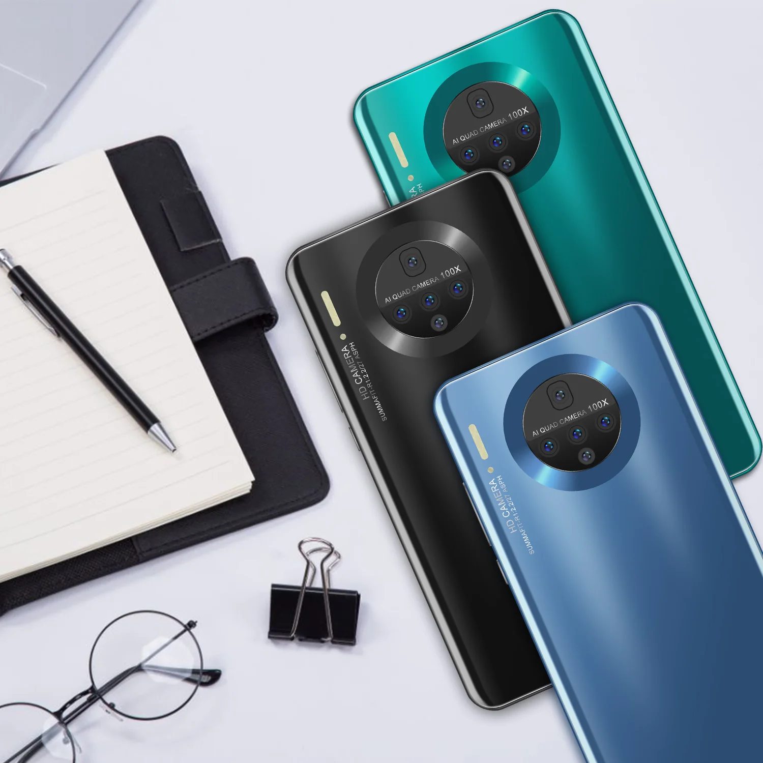 

2021 New Arrival Global Phone Mate 46 MTK6799 8+512G 6.3Inch Full Screen Android 10 Smartphone 16MP+32MP Face ID 5000MAH