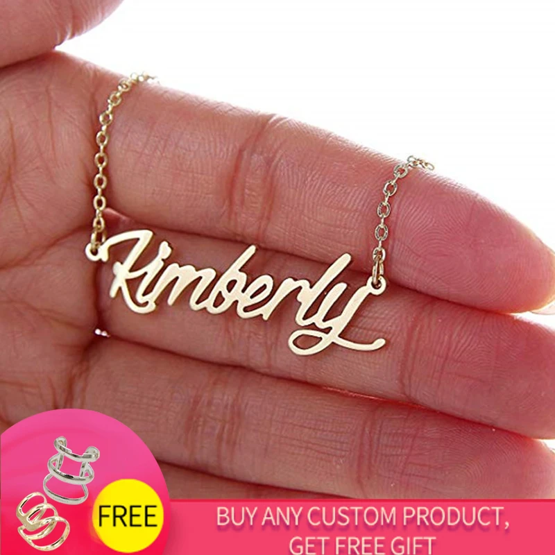 Ожерелье с именной табличкой модное ожерелье именами на заказ