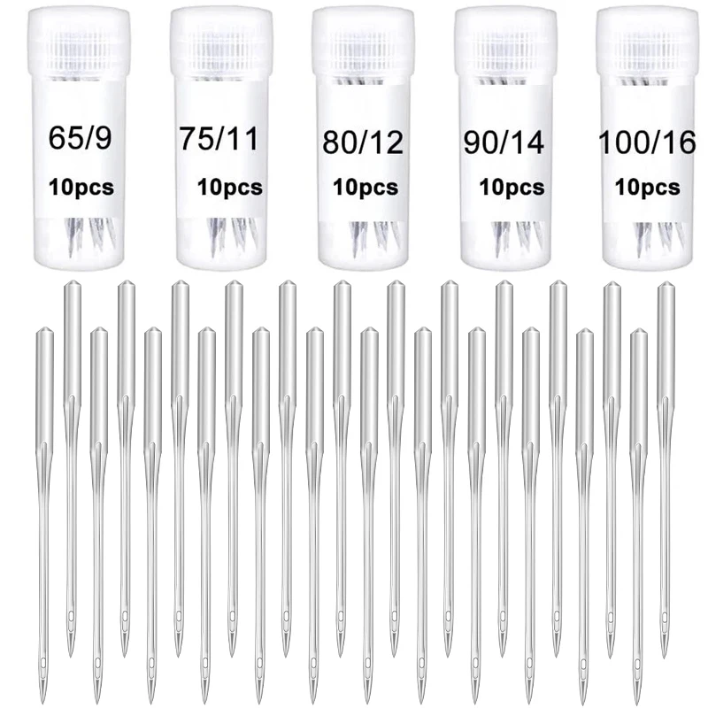 Nonvor 50 шт покрытые серебром для частей тела игла швейной машины комплект швейные