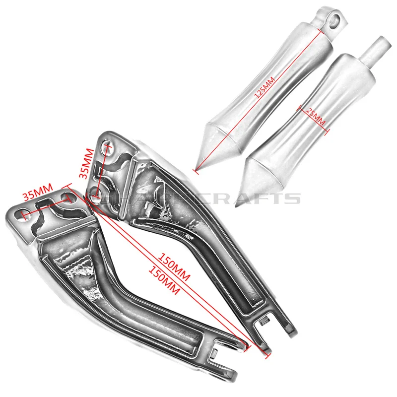 Пассажирские подножки, крепежные кронштейны для Harley Dyna Glide EFI FXDF FXDL FXDB FXDC FXD FLD FXDWG