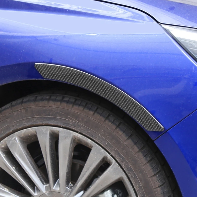 

2Pcs Car Universal Carbon Fiber Truck Wheel Eyebrow Stickers Trim Anti Scratch Anti Scratch Protective Decorative Strip