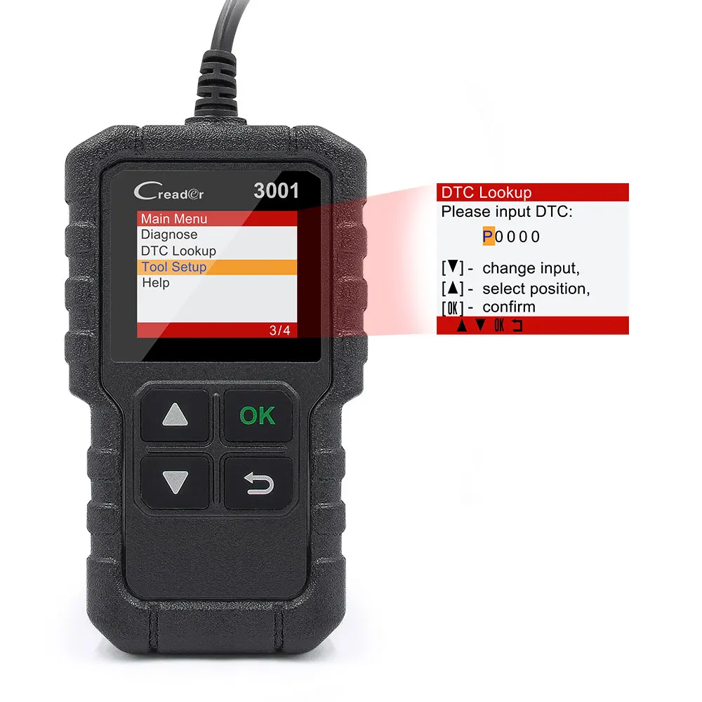 Новейший LAUNCH X431 CR3001 с многоязычным кодовым диагностическим сканером OBD OBD2 Диагностический Инструмент лучше, чем AD310 ELM327