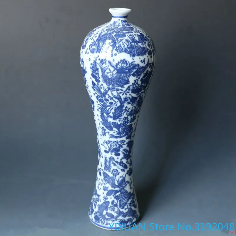 

Jingdezhen porcelain ware blue and white porcelain vase modern simple decoration Vase Decoration Crafts living room decoration
