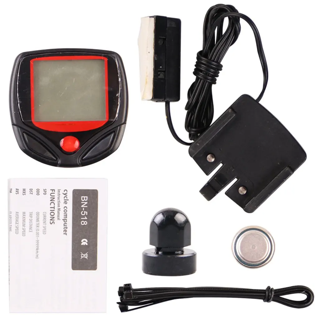 

Speedometer Bike Computer Multifunction Waterproof LCD Screen Bicycle Mtb Odometer Stopwatch For Clyling