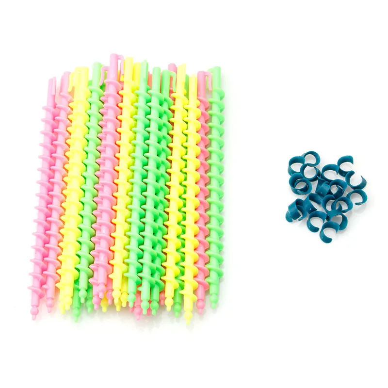 

26Pcs Long Plastic Styling Barber Salon Tool Hairdressing Spiral Hair Perm Rod 40JC