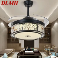 dlmh ceiling fan light lamp without blade remote control modern simple creative led for home living room