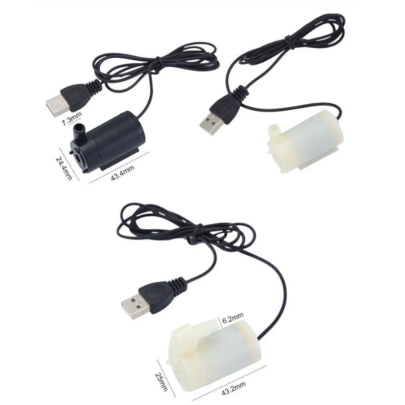 Насос погружной с бесщеточным Мотором 5 В 120 л/ч низким уровнем шума | Обустройство