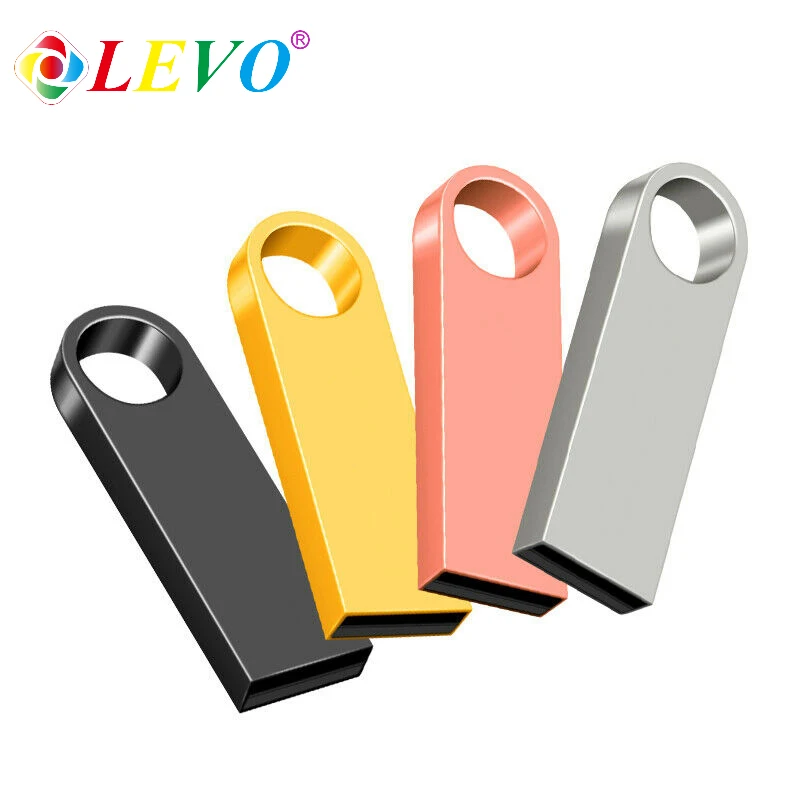 

2021 New Style Sliver Golden metal pen drive 64GB USB Flash Drive 8GB 16GB 32GB 128GB memory stick flash card u disk 256gb