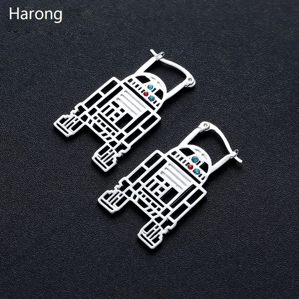 Wars серьги женские ювилирные изделия Мода робот космический корабль Сокол