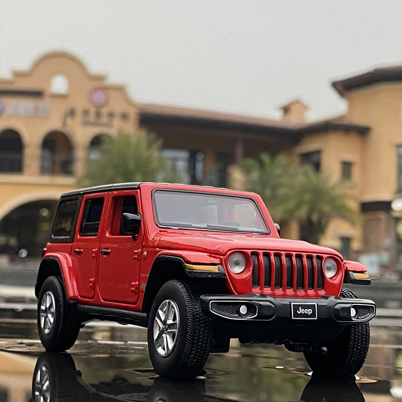 Модель автомобиля из сплава JEEP Wrangler 1:32 модель внедорожника литой и игрушечный