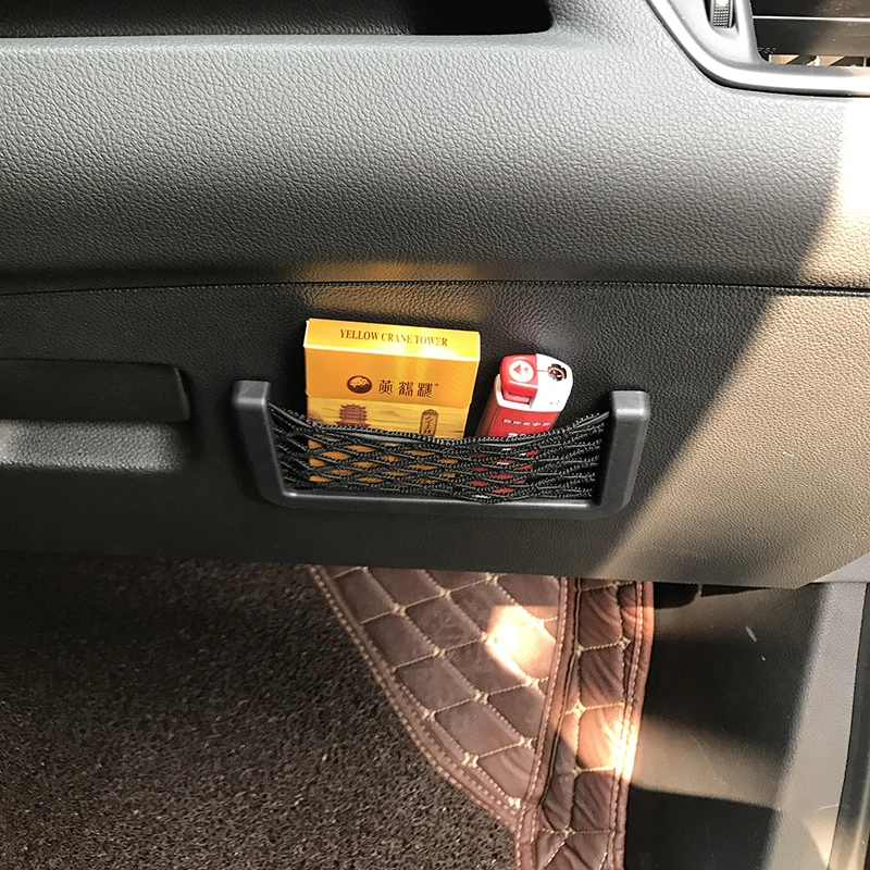 

1x Car Net Storage Bag Box Sticker for Mini Cooper R50 R52 R53 R55 R56/Porsche Cayenne Macan FOR Cadillac ATS SRX CTS