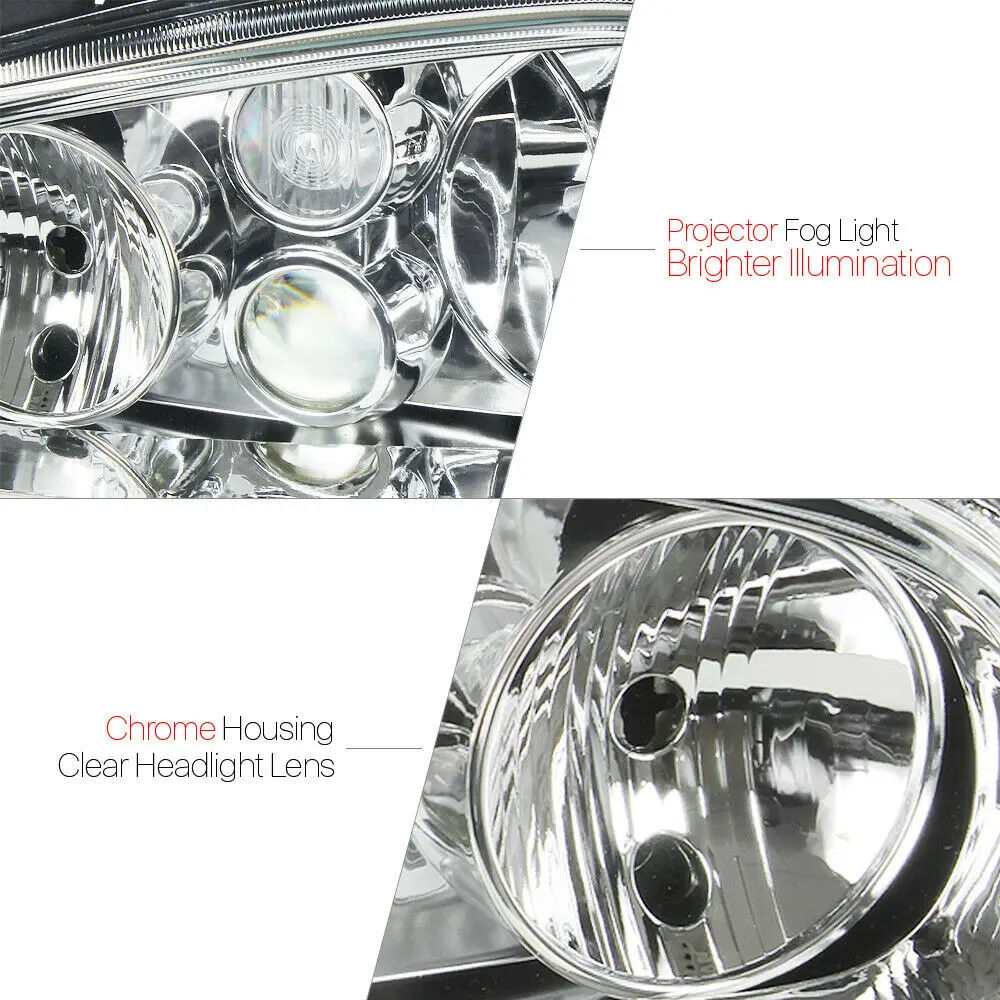 Хромированный корпус прозрачные линзы фары противотуманный прожектор для игры в