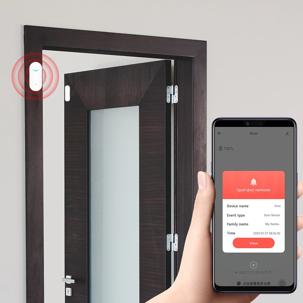 Angus External Wifi Camera Siren Alarm System with Remote Control Intercom Door Opening Sensor For Home Security | Безопасность и