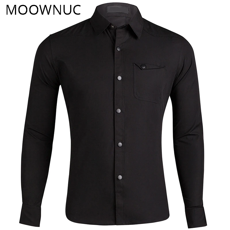 Рубашка мужская с длинным рукавом 100% хлопок на весну/лето | Мужская одежда