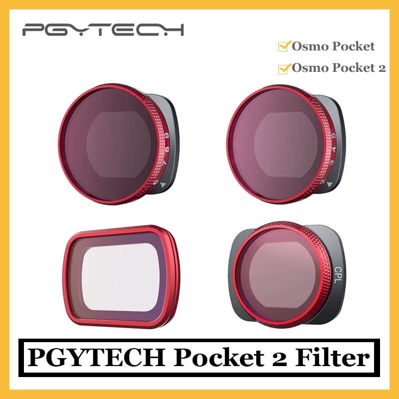 Карманный фильтр PGYTECH Pocket 2/Osmo CPL UV VDN2 до 5 и VDN от 6 9 для аксессуаров DJI osmo Pocket/pocket