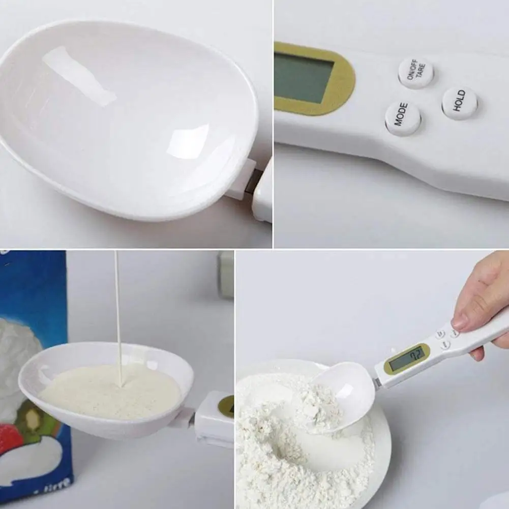 

500g/0.1g Portable LCD Digital Kitchen Scale Measuring Electronic Volumn High Weight Spoon New Food Gram Quality Spoon Scal D2M4