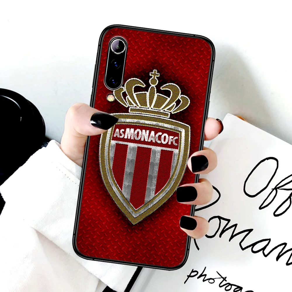 

Monaco Soccer As Phone Case For Xiaomi Mi Note 10 A3 9 MAX 3 A2 8 9 Lite Pro Ultra black Hoesjes Trend Waterproof Fashion Bumper
