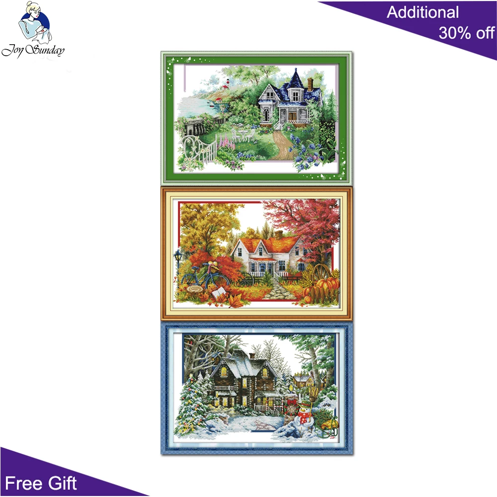 Набор для вышивки крестиком Joy Sunday F891 F892 F893 14CT 11CT|cross stitch kits|cross needleworkcounted cross kits |