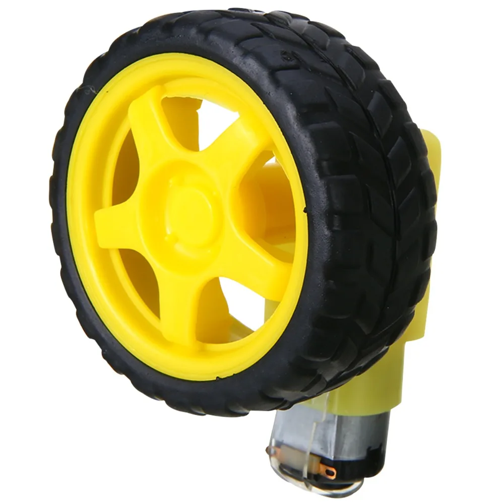 Комплект шасси для робота автомобиля Высокопрочные пластиковые колесики шин с