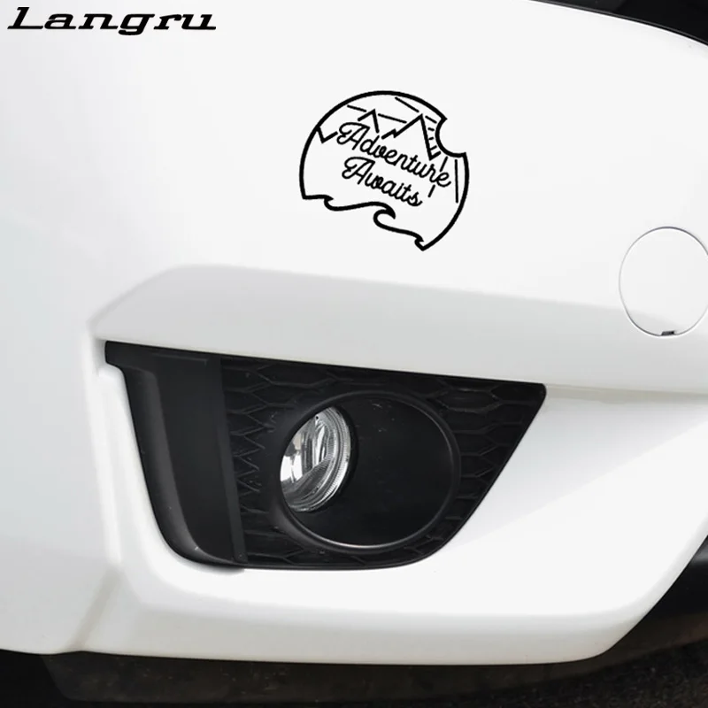 Langru Delicate Adventure ожидает горы необычная Виниловая наклейка для автомобиля Наклейка