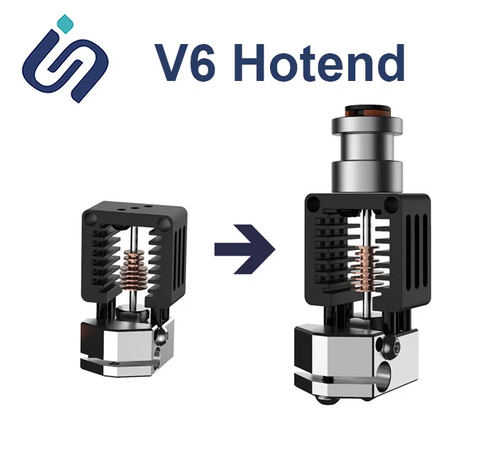 Полностью металлический клон Mosquito Magnum Hotend Kit V6 покрытая медь Насадка для Ender 3 CR10