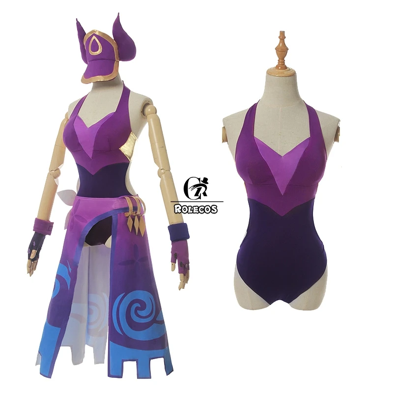ROLECOS игры Лига Легенд синдра Косплэй костюм бассейн вечерние сексуальное нижнее белье Для женщин костюмы