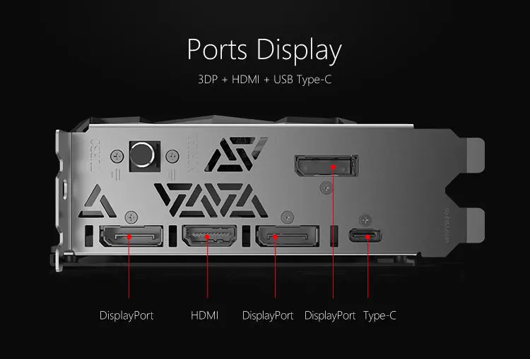 IGame серия GeForce RTX 2060 6GB GDDR6 3* DP+ HDMI+ USB-C RGB светильник