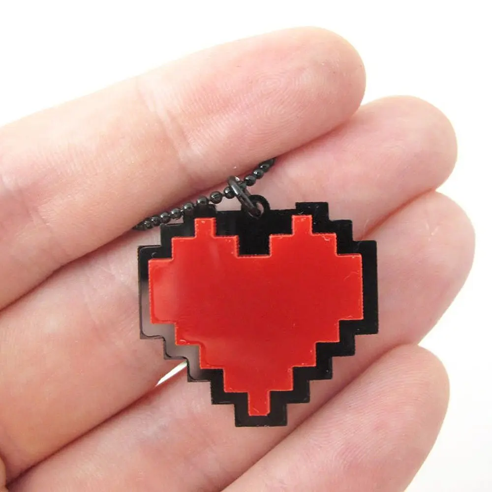 Папирус из андертейл Санс Фрик Любовь Сердце ожерелье кулон Косплей|cosplay