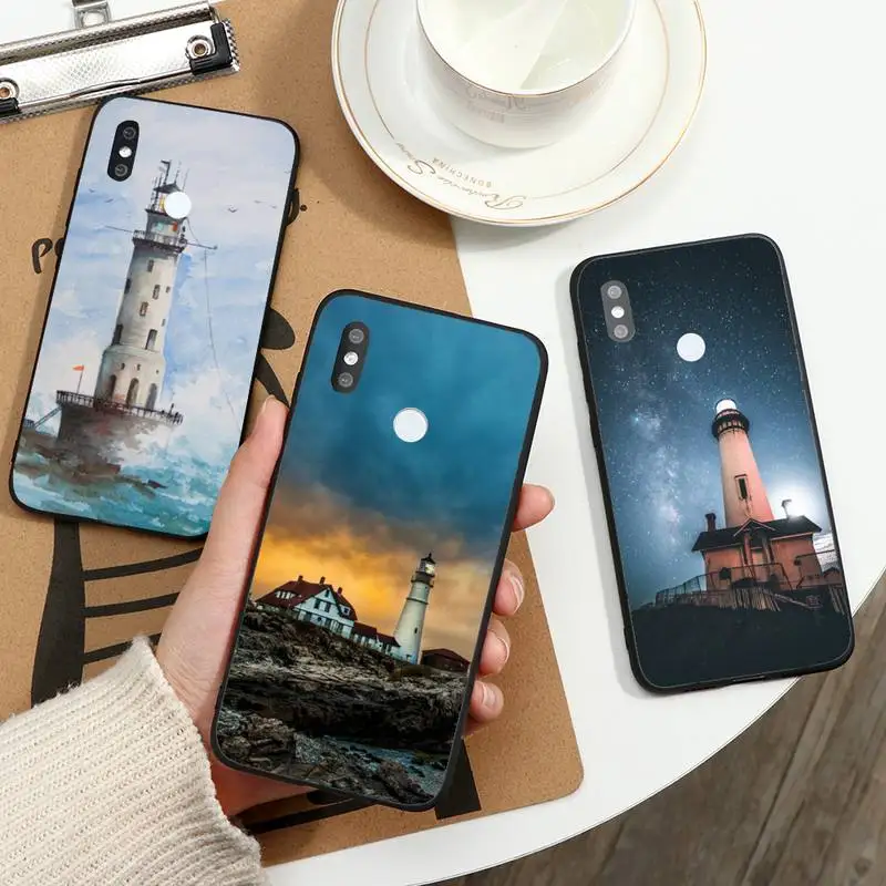 

Hand Lighthouse bird seagull Phone Case For Xiaomi Redmi note 7 8 9 t max3 s 10 pro lite coque funda shell cover