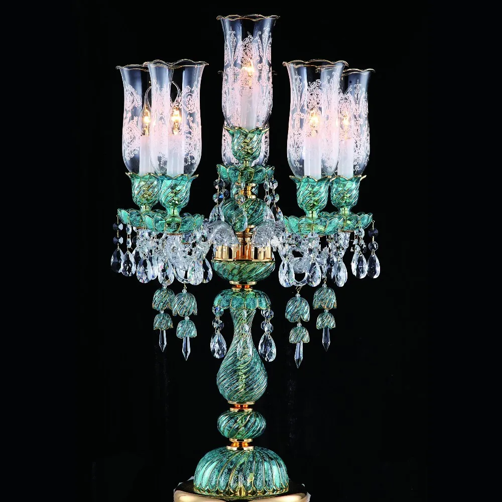 Free Shipping Crystal Table Lamp Modern Decora Art Crystals K9 Table Decor For Home Bedroom Living Room Decoration Bedside Lamps