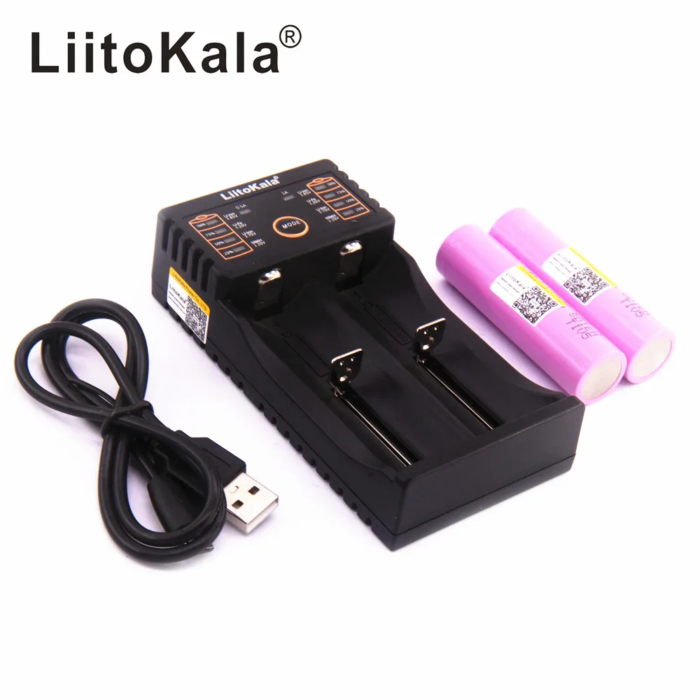 Умное зарядное устройство LiitoKala USB 26650 18650 AAA AA + 2 шт. аккумуляторов 3 7 в 2600