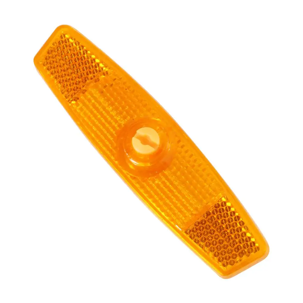 Пластиковые светоотражающие линзы в форме рыбы для велосипедных спиц желтые