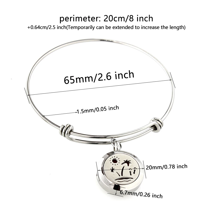 Новинка браслет с рыбками и морскими звездами из нержавеющей стали 316L диаметром