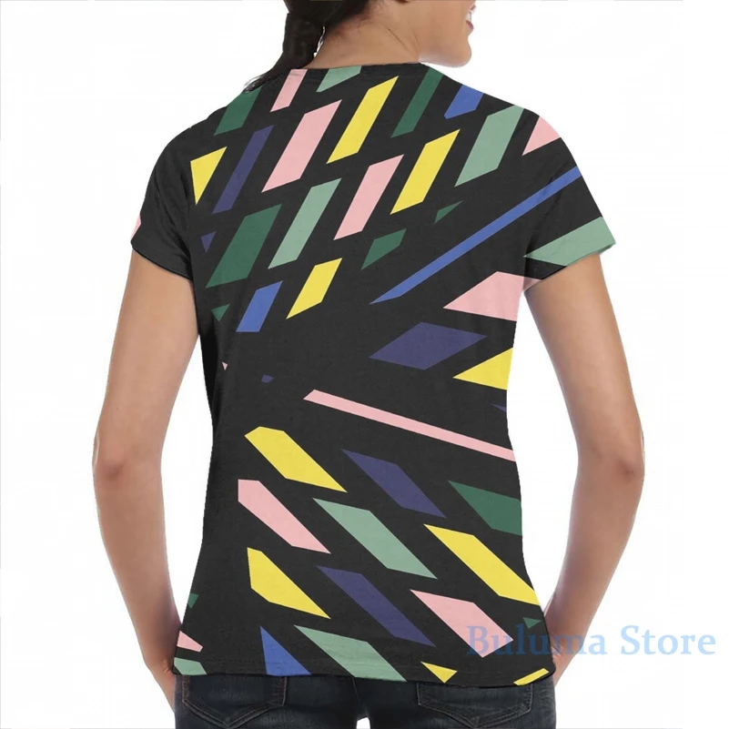 Футболка Mondrian с абстрактным принтом для мужчин и женщин модный топ коротким