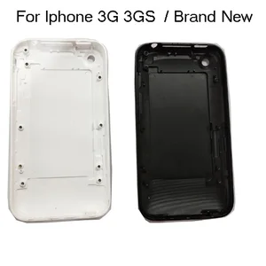 for iphone 3g 3gs housing 8gb 16gb 32gb battery door housing back cover case mobile phone white or black free global shipping