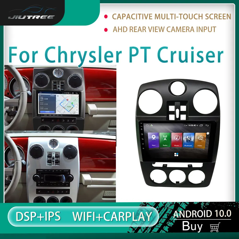 

Автомагнитола 2 din на android для Chrysler PT Cruiser, мультимедийный автомобильный DVD-плеер, стереоприемник, головное устройство с GPS-навигацией
