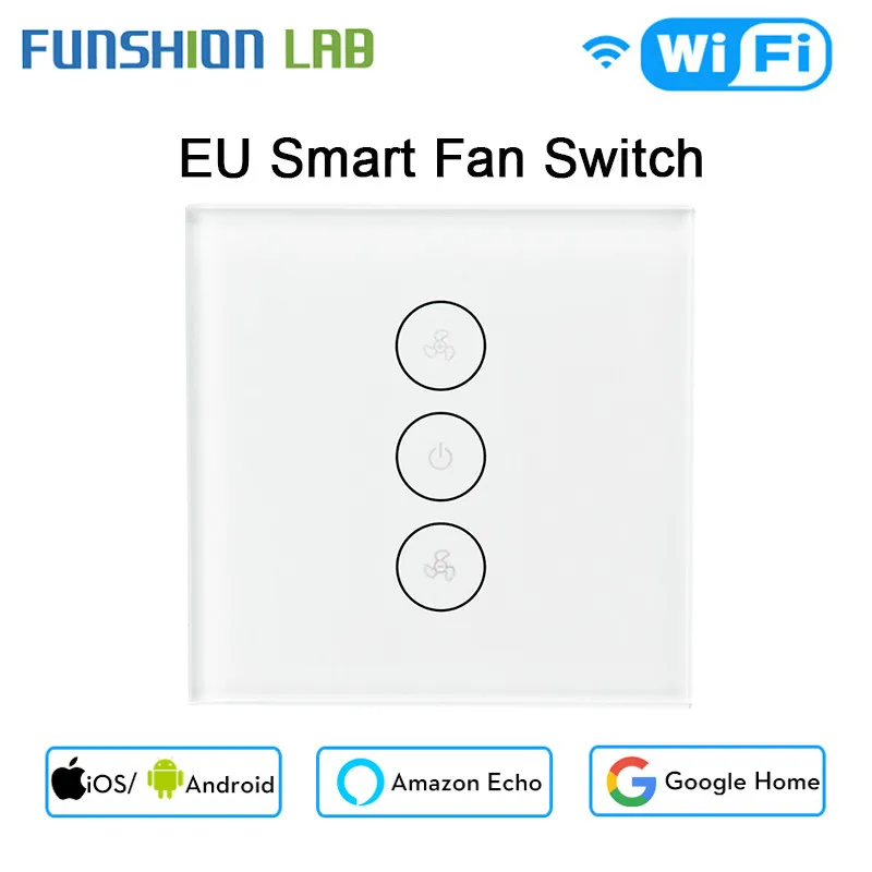 Умный потолочный выключатель вентилятора с Wi Fi и управлением скоростью|Пульты
