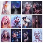 Алмазная мозаика, красочный Орлиный череп, 3D Алмазная живопись, вышивка крестиком, сексуальная красивая девушка, полноразмерная Алмазная вышивка, королева