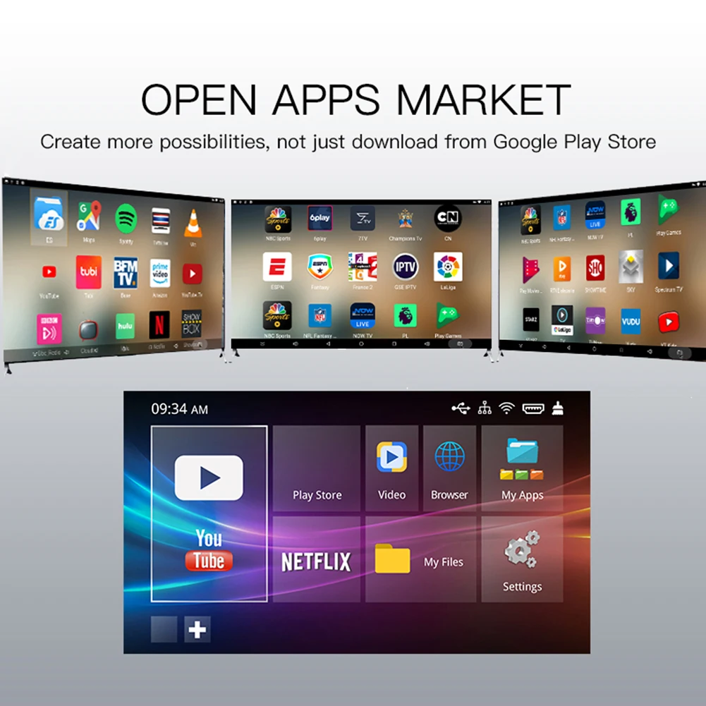 

Android 10,0 H616 4 , 32/64 HD Android 2,4/Wi-Fi 5 Wi-Fi Media