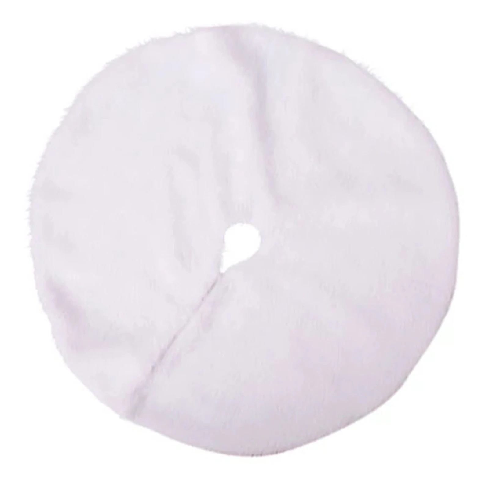 

Christmas Tree Skirt Pure White Solid Color Long Hair Christmas Decorations Party Decoration PAK5