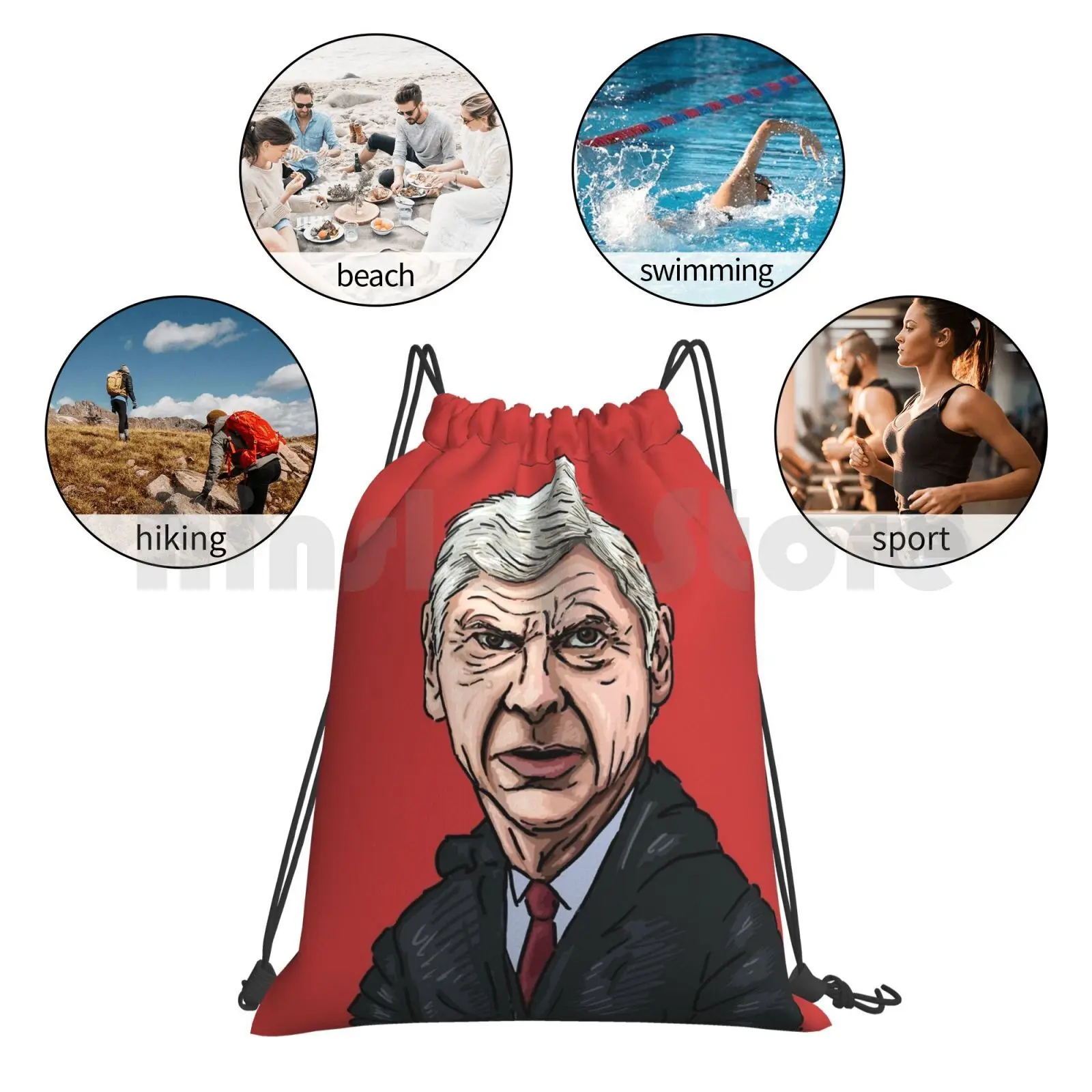 Рюкзак профессора сумка на шнурке спортивная для верховой езды скалолазания