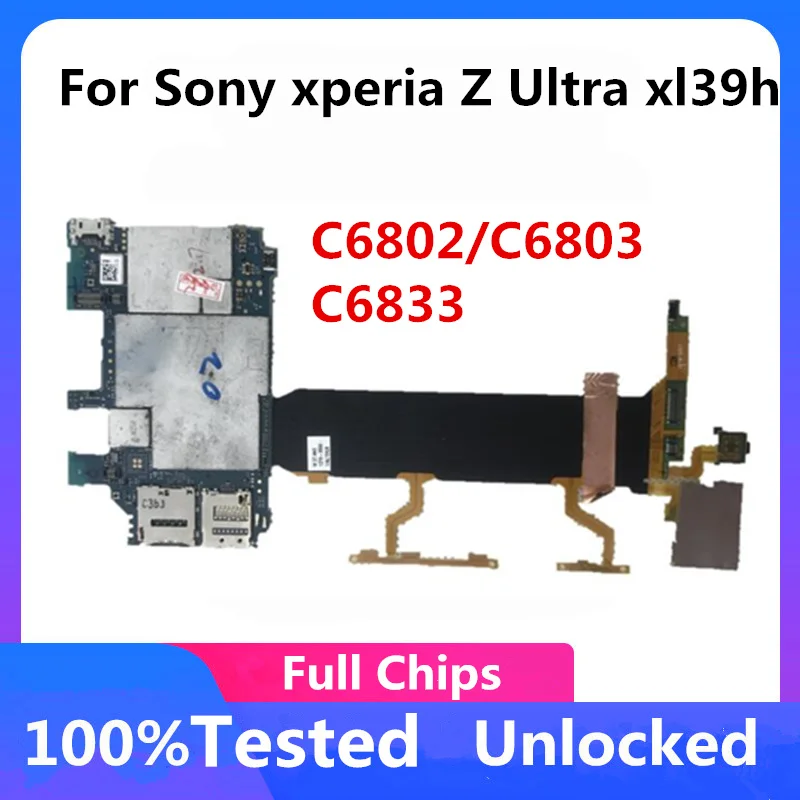 Для Sony Xperia Z Ultra XL39H C6802 C6803 C6833 материнская плата разблокированная с чипами