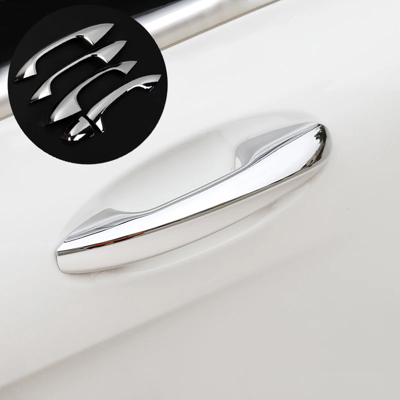 

For Mercedes Benz W205 CClass C200 C180 GLC260 2015 2016 Car Accessories Door Handle Trim ABS Plastic Sticker 5pcs/set For LHD