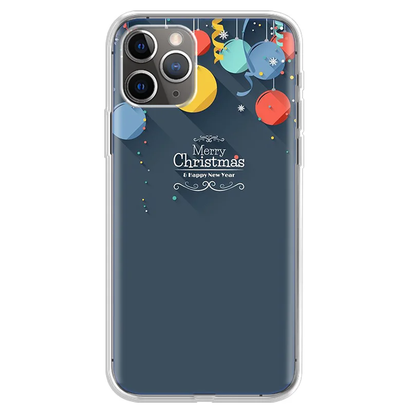 

New Year Case For iPhone 7 8 6 6S Plus 11 Pro Max 12 Mini XR X XS 5 5S SE 2020 Soft Silicone Back Cover Fundas Cases Luxury