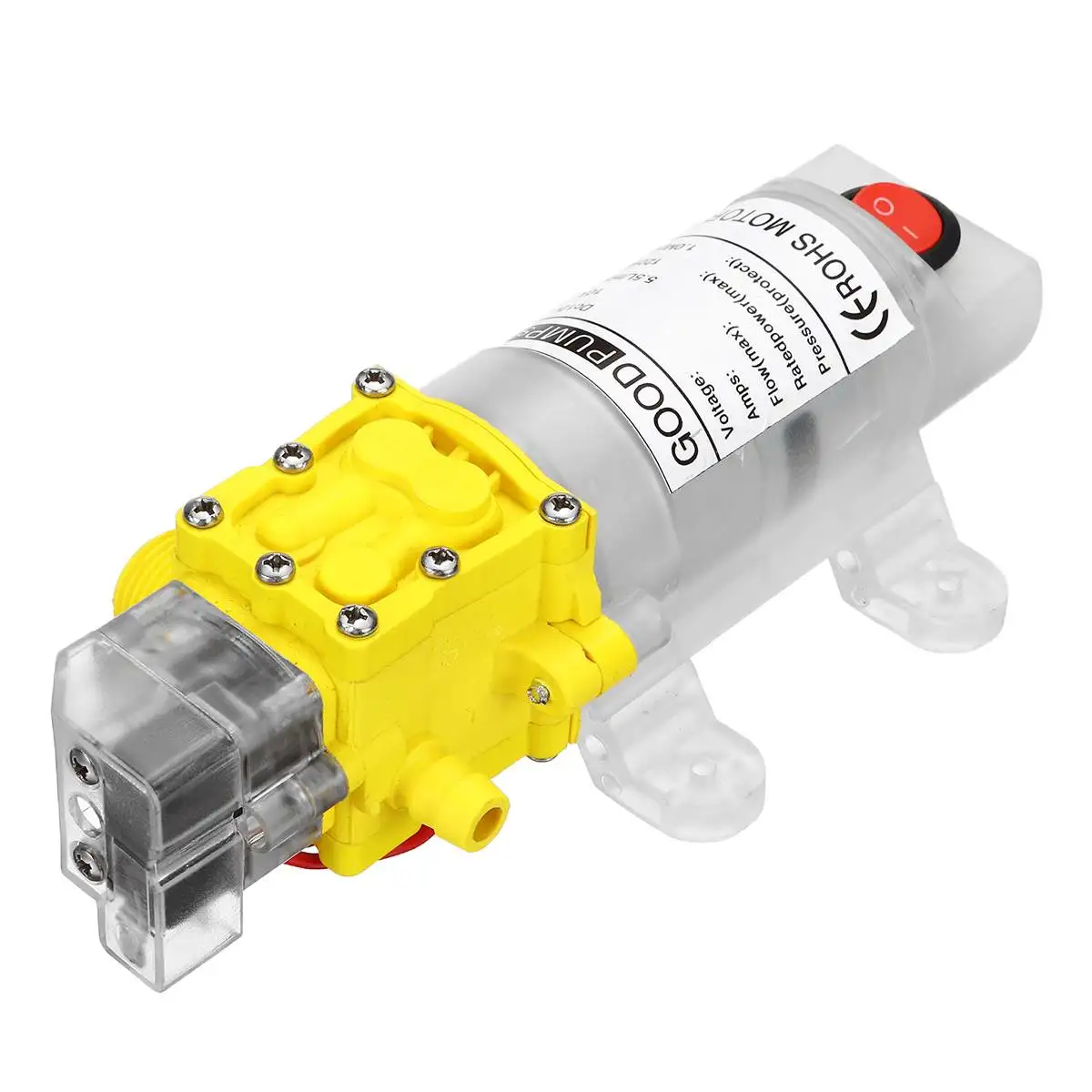 12 V Мембранный самовсасывающий водяной насос высокого давления 5-7 LPM 120W Водяной распылитель Автомойка 12 V электрический водяной насос