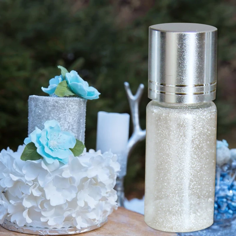 Съедобная Золотая пудра в форме хлопьев пищевая и серебряная пыль 0 1 г для