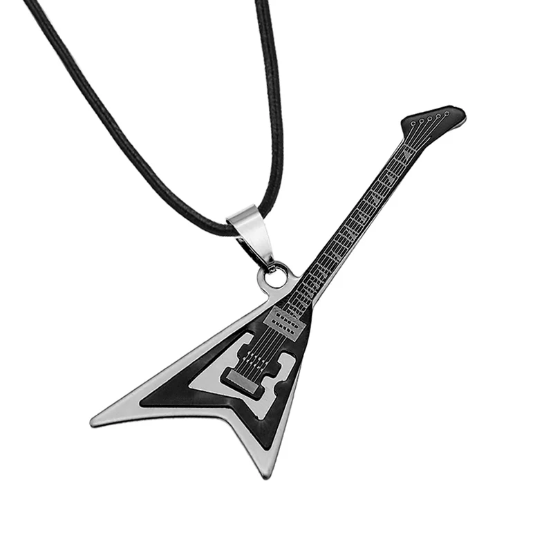 Ожерелье в готическом стиле из нержавеющей стали для бас-гитары | Украшения и