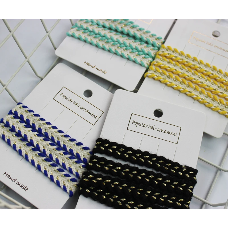 Плетеные шнуры длиной 1 см золотистые плетеные хлопковые шириной 10 мм аксессуары