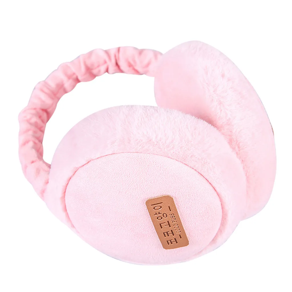 Fashion Unisex Winter Earmuffs Women Men Lovers Ear Warmer Plush Plain Teenage Student Mother Girl Ear Muffs Earflap Earmuffs&B